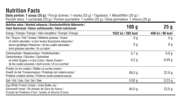 7Nutrition Egg Protein Isolate 500g Wanilia