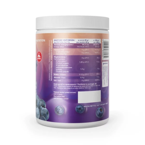 7Nutrition Jam 1kg Blueberry Dżem borówkowy