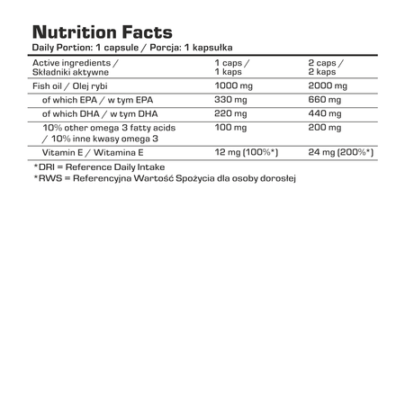 Omega 3 7Nutrition 100 kapsułek