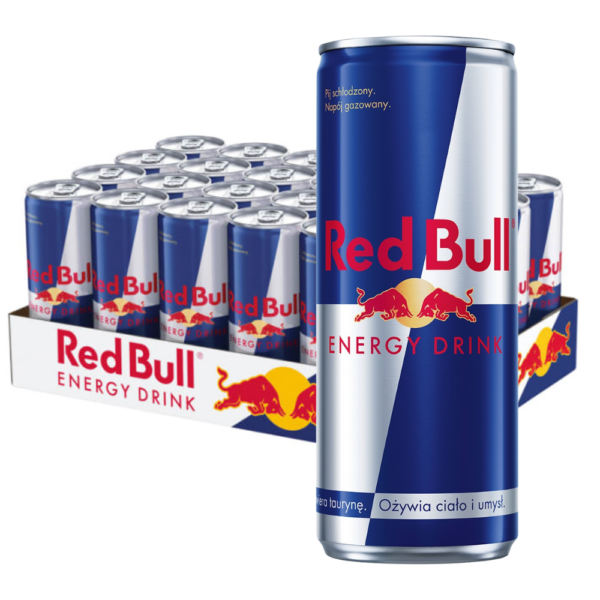 24x Red Bull Energy Drink napój energetyczny puszka 250 ml