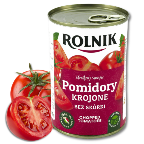 rolnik(21) Rolnik Pomidory krojone w sosie własnym 425ml