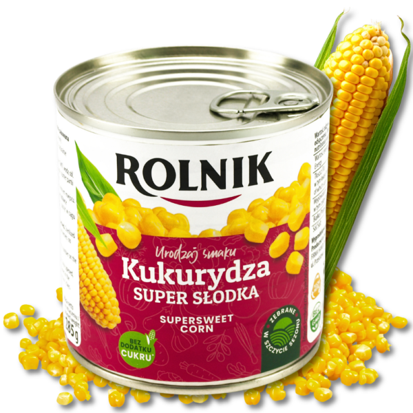 Rolnik Kukurydza konserwowa super słodka 340 g