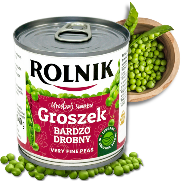 Rolnik Groszek konserwowy extra drobny 212ml