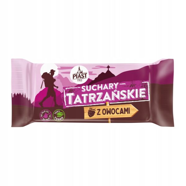 24x Suchary Tatrzańskie z liofilizowanymi owocami 70g Piast / Display