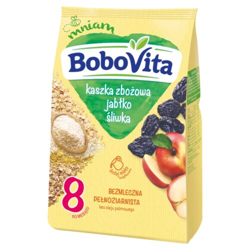 BoboVita Kaszka zbożowa jabłko śliwka po 8 miesiącu 180 g