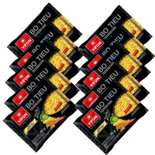 zestaw Bo Tieu - Syczuańska zupa o smaku wołowiny z pieprzem Vifon 80 g x 10 sztuk